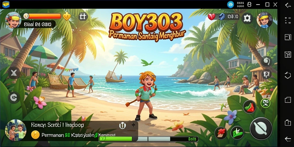Tampilan screenshot BOY303 menunjukkan gameplay yang ceria dan menyenangkan.