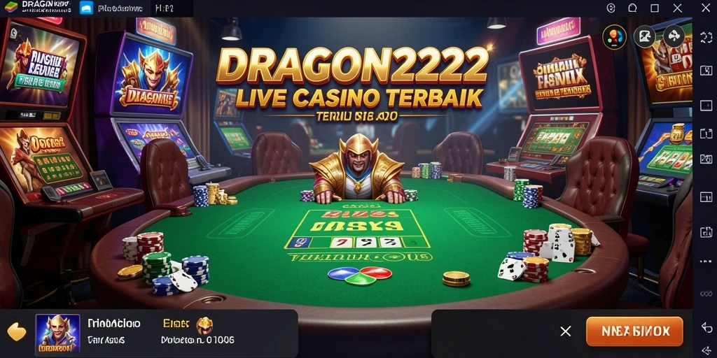 Tampilan gameplay seru DRAGON222 di Live Casino.