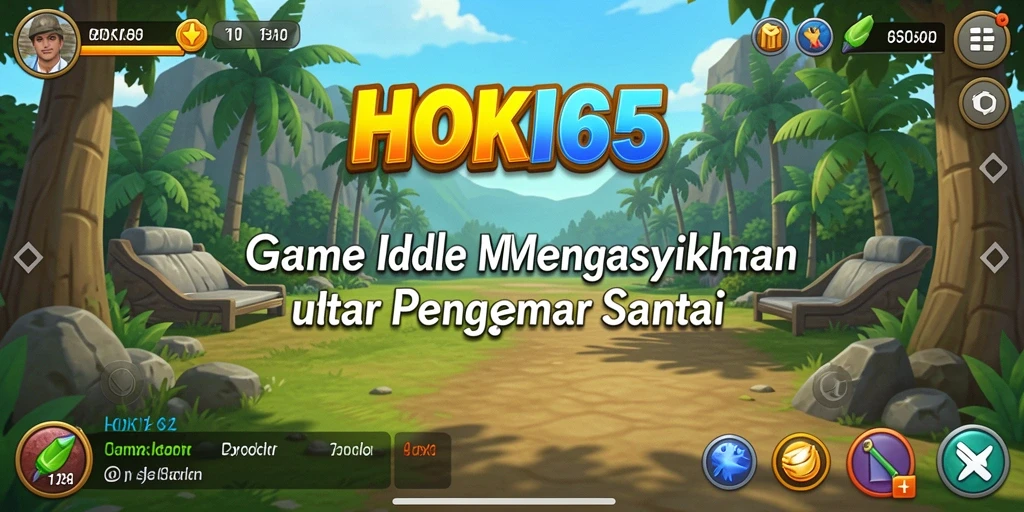Tampilan utama HOKI65 dengan gameplay Idle yang menarik dan intuitif.