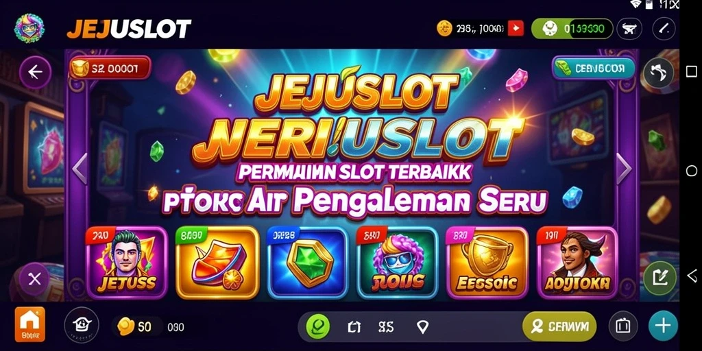 Gameplay memukau dengan berbagai tema slot menarik di JEJUSLOT.