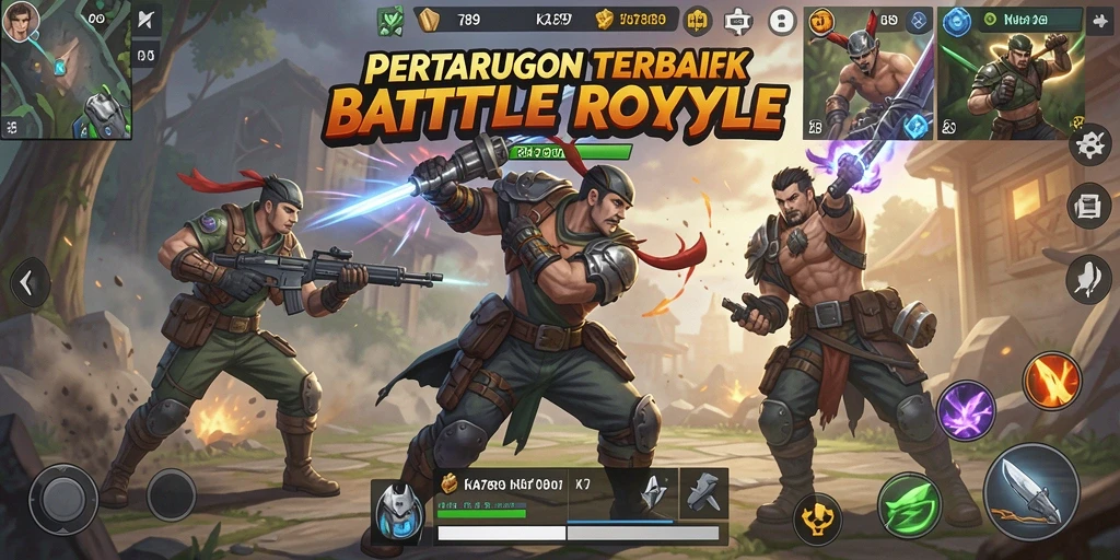 Tampilan menarik dari gameplay KA789 di arena Battle Royale.