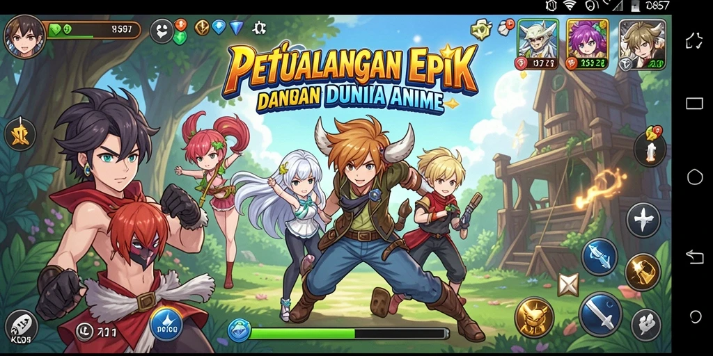 Tampilan gameplay KO857 yang seru dan penuh warna.
