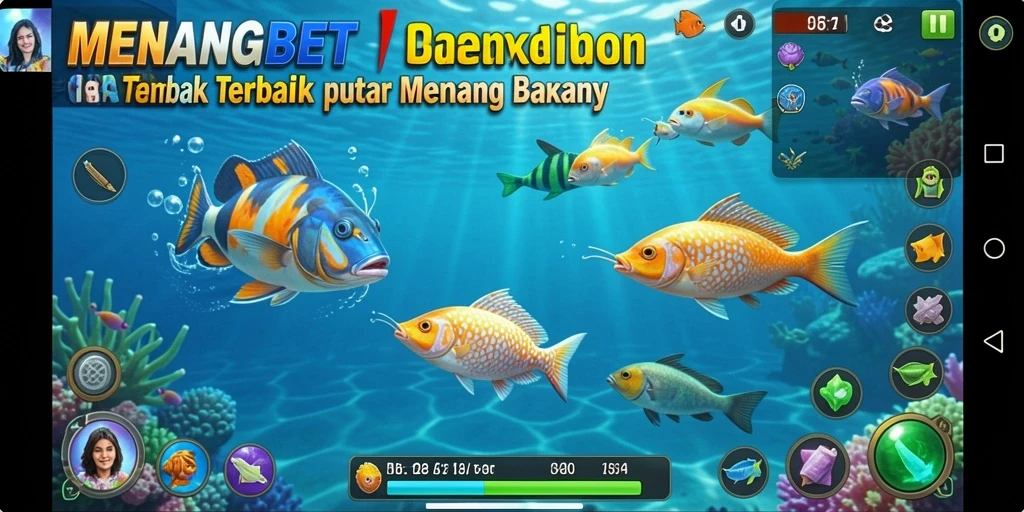 Tampilan seru gameplay Tembak Ikan di MENANGBET.