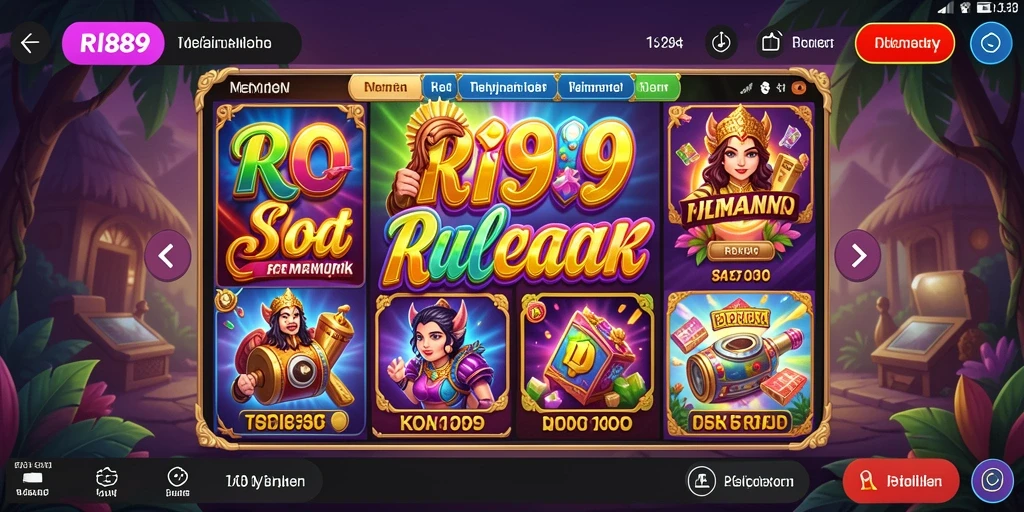 Tampilan menarik dari gameplay slot RI889 yang mengasyikkan.