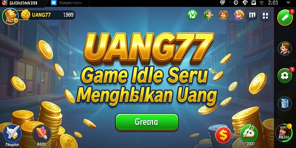 Screenshot gameplay UANG77 menampilkan aksi seru dan mekanisme Idle.